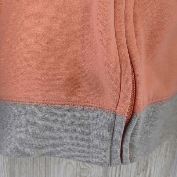 Browning Women’s Large Coral & Grey Colorblock Full Zip Jacket Coat Hooded - Picture 10 of 10